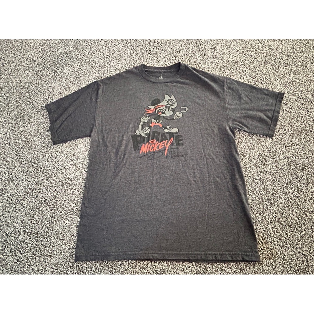 Disney Parks Pirate Mickey Mouse Graphic T-Shirt‎ Kids XL K45